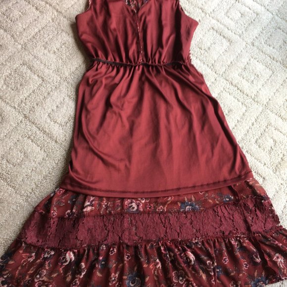 Eyeshadow sleeveless dress with lace Size M - Picture 10 of 14